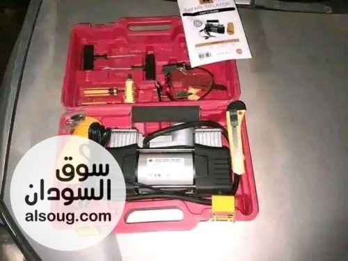 منفاخ لعجلات العربات 2 بستم ماركة أبو جمل مع شنطة متكاملة - صورة رقم 3