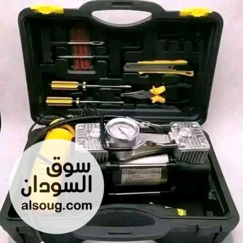 منفاخ لعجلات العربات 2 بستم ماركة أبو جمل مع شنطة متكاملة - صورة رقم 2