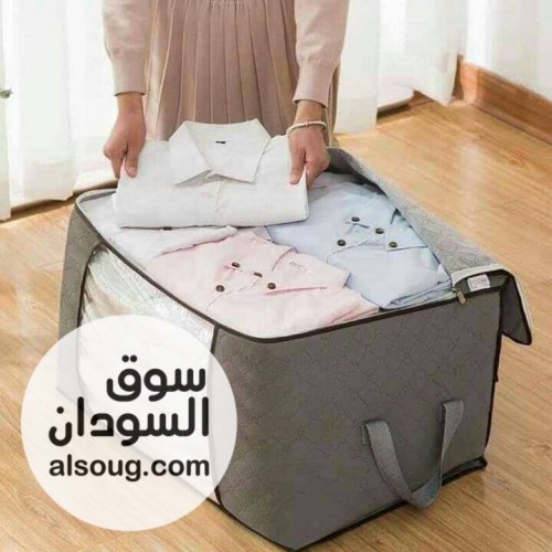 شنط تخزين الملابس والبطاطين والدفايات خامة وتر بروف مقاس 40&times;70 - صورة رقم 2