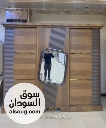 غرفة نوم 7الخشب زانسرير دبلملل خشب دولاب 3 ضلف كبيرة 2 كومدينة1 - صورة رقم 1