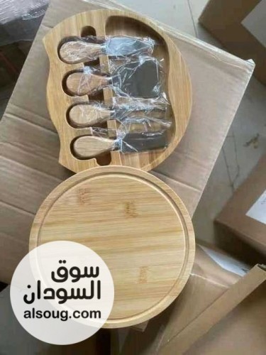 للبيع لوح تقطيع خشبي فاخر مع درج تخزين للسكاكين - صورة رقم 1