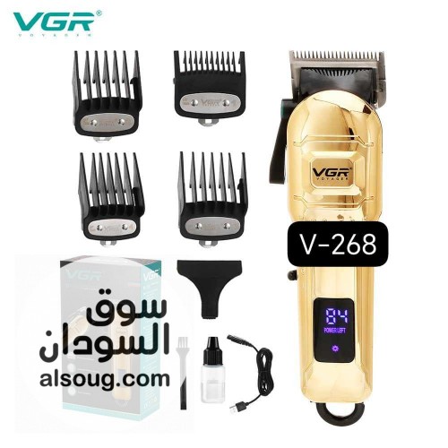 ماكينة قص الشعر الاحترافية العالمية VGR V-268 , القوية, تعمل لمدة ط - صورة رقم 1