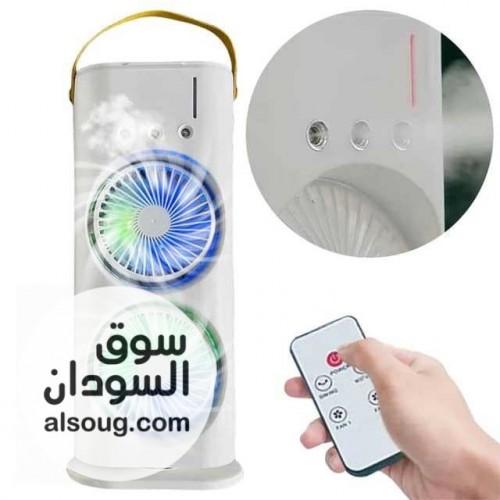 مروحة و مكيف الهواء المحمول المزدوج 4 في 1   - صورة رقم 2