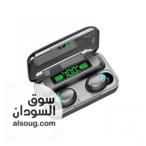 سماعات بلوتوث tws f9 اتنين في واحد.سماعه وبوربانك زاتيه الشحن - صورة رقم 2