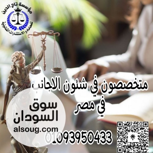 محامي متخصص في شئون الاجانب وتملكهم للعقارات والاسثمار في مصر - صورة رقم 1