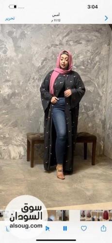 عبايات مطرزه خامة كريب - صورة رقم 2