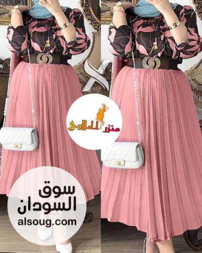 طقم اسکیرت بلوزه حزام - صورة رقم 1