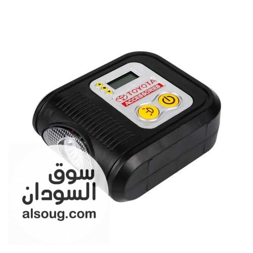 من الماركة العالميةTOYOTAمنفاخ إطارات ولكل شيء مع كشاف وشاشه رقمية - صورة رقم 3