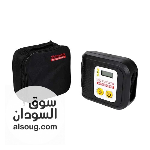من الماركة العالميةTOYOTAمنفاخ إطارات ولكل شيء مع كشاف وشاشه رقمية - صورة رقم 4