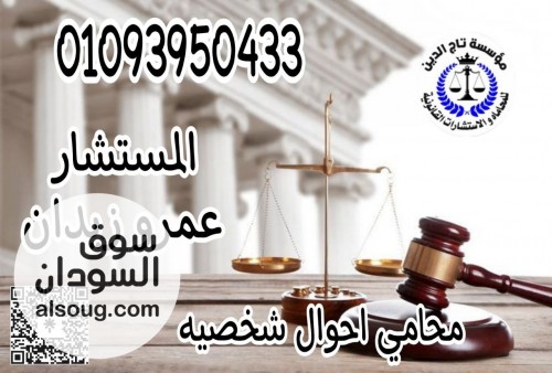 اشهر محامي احوال شخصيه بمؤسسه تاج الدين للاستشارات القانونيه - صورة رقم 1