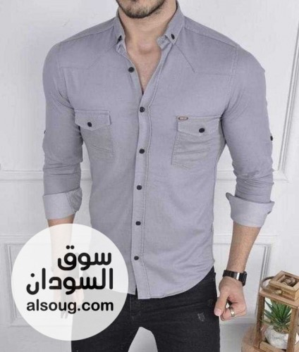 للبيع قمصان سادة كم طويل - صورة رقم 4