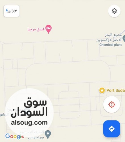 للبيع من المالك أرض إستثمارية بالمدينة الصناعية بورتسودان - صورة رقم 1
