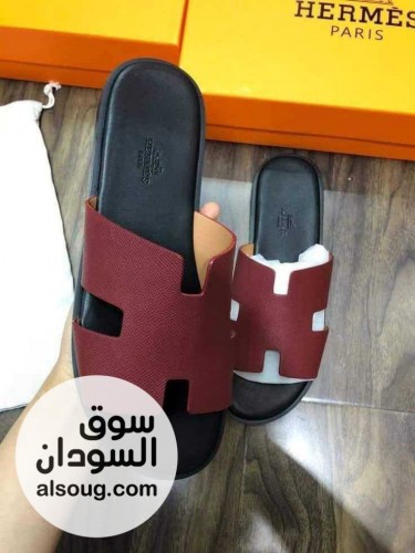 شبشب هيرمز صناعة تشادية جلد  - صورة رقم 2