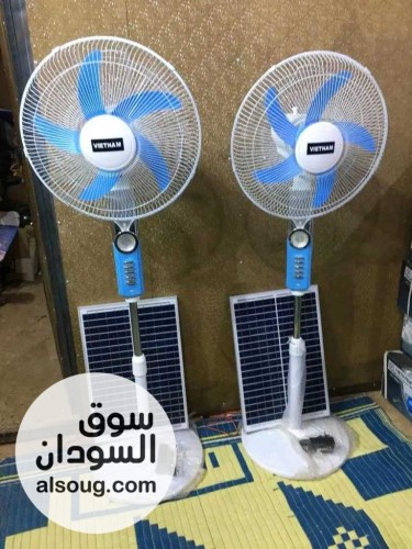 مروحة الطاقة الشمسية تشتغل طول اليوم بدون كهرباء التوصيل مجاني عطبرة - صورة رقم 1
