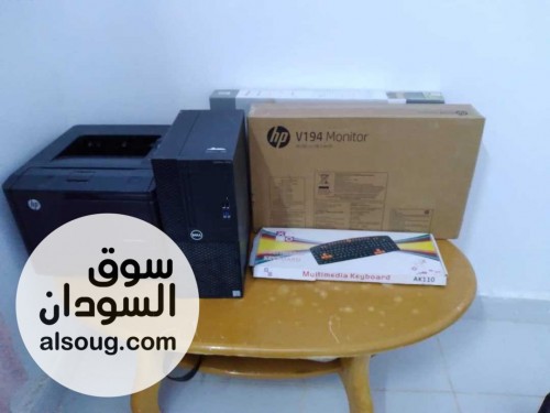 جهاز حاسوب شاشة جديد للبيع ومعاهو طابعة - صورة رقم 1