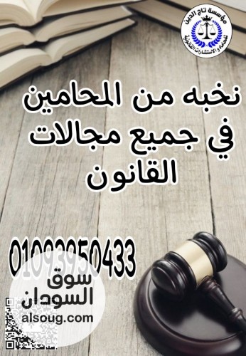 اشهر محامي نقض بمؤسسه تاج الدين للاستشارات واعمال المحاماه بمصر - صورة رقم 1