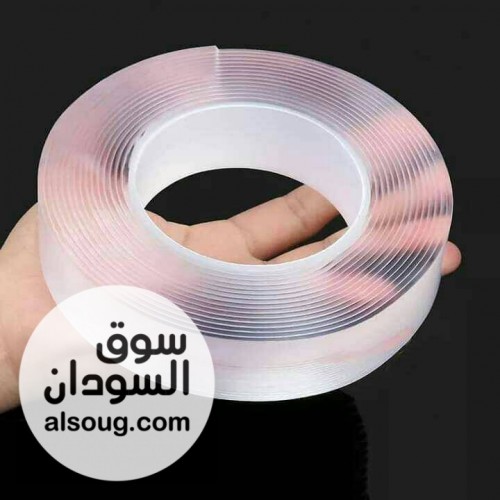 شريط لاصق دبل فيس شفاف للصق اي شئ علي الحائط  - صورة رقم 3