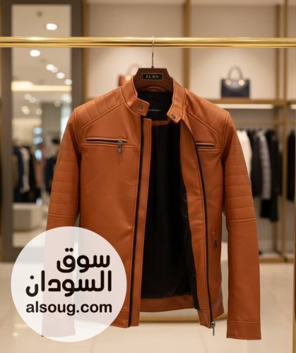 جكت جلد مبطن بسوستة - صورة رقم 6