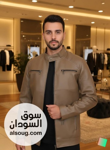 جكت جلد مبطن بسوستة - صورة رقم 3
