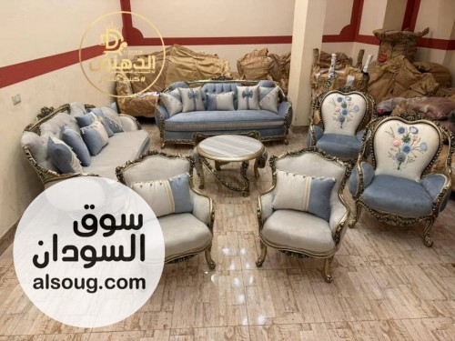 طقم جلوس ملكية خشب زان احمر مستورد مصر - صورة رقم 2