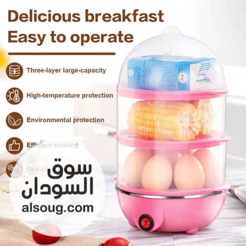 جهاز سلق البيض والذره الشاميه الكهربائي المطور والحديث من سلفر كرست - صورة رقم 2