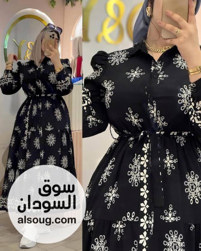  أناقتك سر أنوثتك فساتين شيفون مكبوس بالكامل  - صورة رقم 3