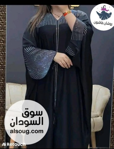 عبايه خليجي فاخر خامه تيك توك  - صورة رقم 2