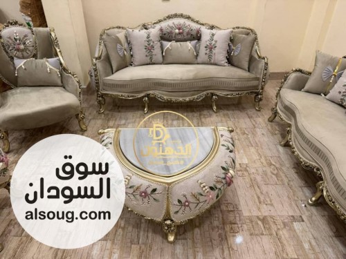طقم جلوس ملكية زان أحمر مستورد مصر - Image # 3