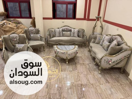 طقم جلوس ملكية زان أحمر مستورد مصر - Image # 2