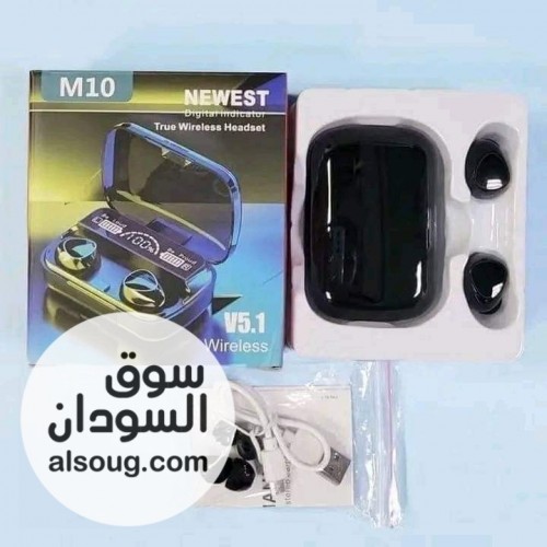 سماعة بلوتوث ايربودز m10 سماعة البلوتوث m10 الأعلى جودة - صورة رقم 1