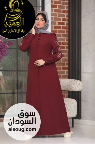 عبايه مطرزه كريب سعودي - صورة رقم 2