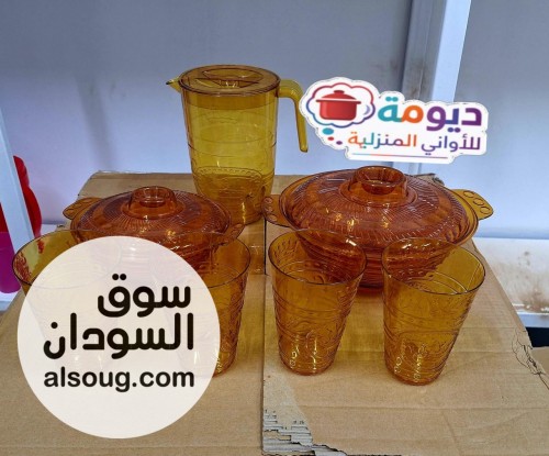  عروض رمضان طقم7 قطع صحن بي غطاء كورة بي غطاء - Image # 1