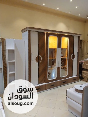 غرفة نوم دبل خشب زان أحمر مستورد مصر - Image # 1
