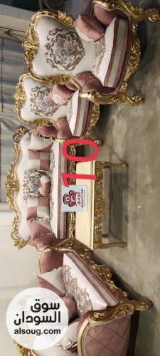 أطقم جلوس خشب زان أحمر مستورد دمياط - Image # 1