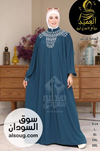  عباية بدايزين شيك راقي كريب سعودي - صورة رقم 6