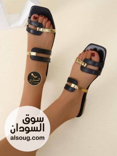 شباشب جلد صناعي ارضيه لينه لبانه تقفيل فل  - صورة رقم 4