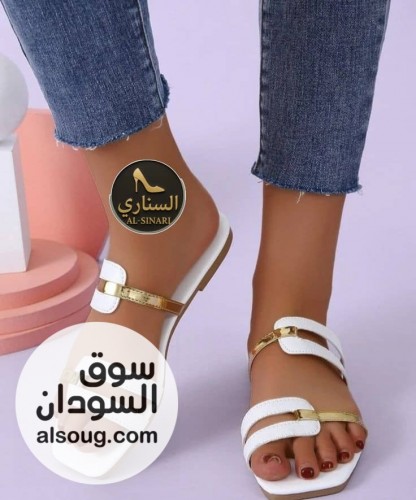شباشب جلد صناعي ارضيه لينه لبانه تقفيل فل  - صورة رقم 3