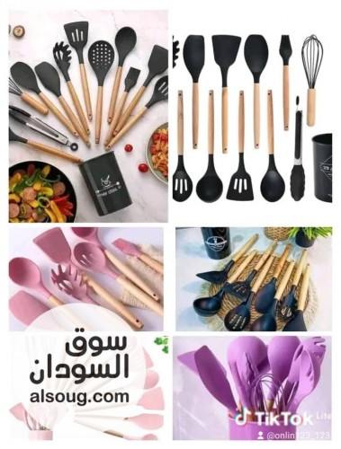 طقم مغارف سيلكون حراري 12قطعة - Image # 6