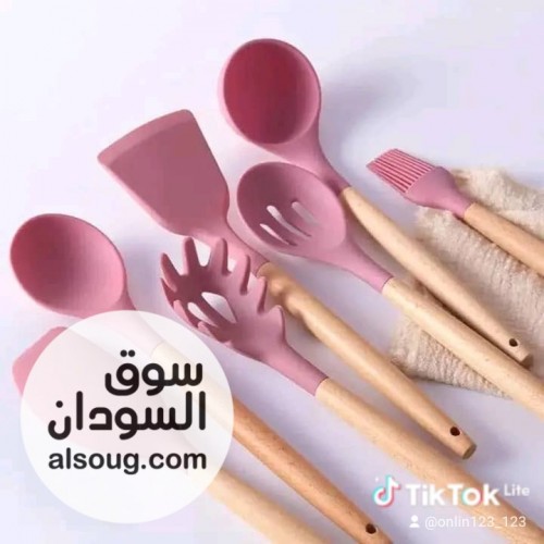 طقم مغارف سيلكون حراري 12قطعة - Image # 1
