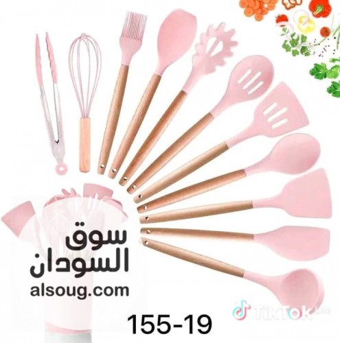 طقم مغارف سيلكون حراري 12قطعة - Image # 4