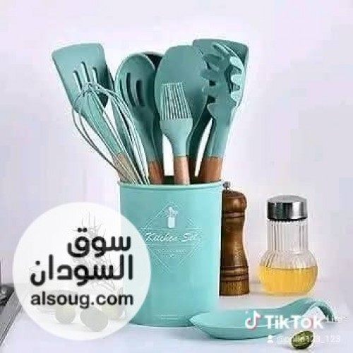 طقم مغارف سيلكون حراري 12قطعة - Image # 3