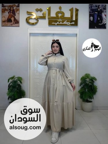  الجديد فستان الخامة كتان اسباني  - Image # 6