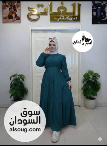  الجديد فستان الخامة كتان اسباني  - Image # 2