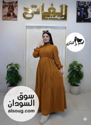  الجديد فستان الخامة كتان اسباني  - Image # 4