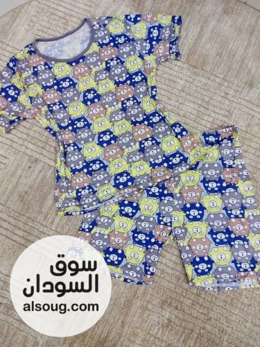 بيجامات هوت شورت بنص كم نسائية - صورة رقم 3