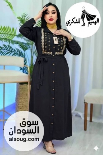 عبايه مطرزه تلا الخامة كريب تركي عالي الجودة  - صورة رقم 11