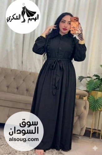 الجديد عبايه الخامه كريب تركي عالي الجودة  - صورة رقم 3