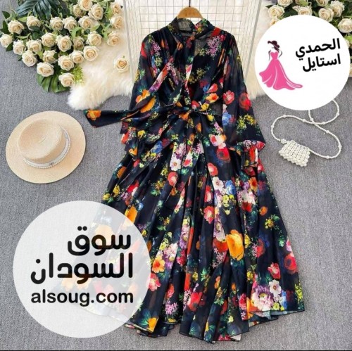 فستان شفون مكبوس كامل  - Image # 3