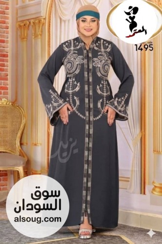   العبايات الخليجية الخامه حرير تيك توك فاخر  - Image # 6