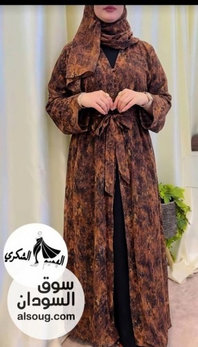 العبايه الترند شفون دبل فيس خامه العبايه شفون  - Image # 8
